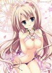  asakura_hayate breast_hold breasts lingerie majo_koi_nikki nipples no_bra pantsu qoobrand see_through string_panties tokeizaka_kanon 