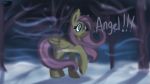  16:9 2019 equid equine feral fluttershy_(mlp) forest friendship_is_magic jbond mammal my_little_pony outside pterippus solo text tree wings 