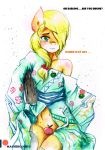  absurd_res anthro applejack_(mlp) clothing equid equine female friendship_is_magic hi_res horse japanese_clothing kimono mammal mashiromiku my_little_pony painting_(artwork) pony traditional_media_(artwork) watercolor_(artwork) 