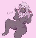  &lt;3 2019 anthro anthrofied bovid breasts caprine digital_media_(artwork) female hi_res lil_tarap mammal nintendo nipples pok&eacute;mon pok&eacute;mon_(species) pok&eacute;morph pussy slightly_chubby solo video_games wool wooloo 