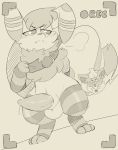  2019 absurd_res anthro backsash balls blush camera canid clothing collar digital_media_(artwork) eeveelution embarrassed erection felid flareon fur hair hi_res legwear male mammal meowstic monochrome nintendo penis pok&eacute;mon pok&eacute;mon_(species) simple_background sketch smile socks solo solo_focus standing text video_games 