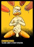  absurd_res anatid animal_genitalia animal_penis anseriform anthro avian balls beak bird bodily_fluids brown_body brown_fur brown_pattern brown_spots canine_genitalia canine_penis card card_template circumcised circumcision_scar confusion cum cum_covered cummed_on description duck duck_bill equine_genitalia equine_penis foreskin fur genital_fluids genital_scar genitals group halftone hi_res humanoid humanoid_genitalia humanoid_penis lebibien long_foreskin male messy modjo nipples penis pink_nipples saggy_balls scar simple_background spots tagline text title titled toony white_body white_fur yellow_background yellow_beak yellow_legs 