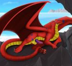  avan cave dragon dragonborn91 feral male rock solo water 