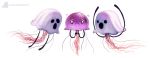  cnidarian cryptid-creations ghost group jellyfish marine medusozoan spirit 
