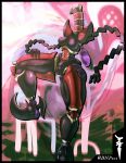  2019 anthro armor black_skin breasts clothing dark_skin digital_media_(artwork) dnp101 female footwear heartless high_heels humanoid kingdom_hearts nipples nude open_mouth pussy shoes smile solo square_enix thick_thighs video_games 