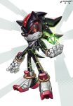 2024 5_fingers black_body black_eyes black_fur eulipotyphlan fingers fur gem hedgehog looking_at_viewer lordyanyu mammal sega shadow_the_hedgehog slim_anthro slim_male solo sonic_the_hedgehog_(series) white_body white_fur