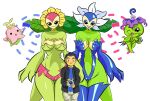 absurd_res anonymous_artist armwear bandai_namco big_dom_small_sub blush breasts choker cleavage clothed clothing cute_fangs digimon digimon_(species) digital_media_(artwork) digivice dominant elbow_gloves elemental_creature elemental_humanoid evolution_(transformation) female flora_fauna flower gloves group handwear hi_res human humanoid jewelry lalamon larger_female legwear male mammal necklace palmon panties plant plant_humanoid sibling_(lore) size_difference smaller_male stockings sunflower sunflowmon tagme toothy_grin transformation trio twins_(lore) underwear
