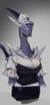  anthro anthrofied breasts clothed clothing female hi_res maid_uniform nintendo pok&eacute;mon pok&eacute;mon_(species) shadow_lugia shadow_pok&eacute;mon solo subooni uniform video_games 