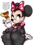 2019 4_toes absurd_res anthro barefoot bronypanda dialogue disney english_text feet female foot_focus hi_res humanoid_feet mammal minnie_mouse mouse murid murine rodent simple_background soles solo text toes 