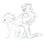  anal balls barefoot claws duo eulipotyphlan hedgehog hi_res male male/male mammal niranna nude penis shadow_the_hedgehog sonic_(series) sonic_the_hedgehog toe_claws 
