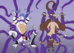 2024 3_toes 4_toes abs aldqueath anal anal_penetration anthro armor artist_logo avian blush bodily_fluids bottomwear breast_milking breast_play breast_suck breasts brown_body claws clothed clothing colored cum cum_in_mouth cum_inside cum_on_loincloth cumshot dated dinosaur dromaeosaurid duo ejaculation english_text feet female genital_fluids glistening glistening_tentacles gradient_background gryphon heart_symbol hi_res keyek_(rall_kirax) lactating logo loincloth male mammal milk multicolored_body mythological_avian mythological_creature mythology navel nude nude_anthro nude_female oral oral_penetration ovipositor ovipositor_in_ass ovipositor_in_mouth ovipositor_in_pussy paws penetration prehistoric_species purple_tentacles reptile restrained scalie simple_background slit_penis sound_effects sucking tail tail_tuft tentacles text theropod throbbing toes tuft two_tone_body upside_down vaginal vaginal_penetration white_body wolfarion