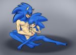  balls barefoot blush claws duo male male/male niranna nude penis precum selfcest sonic_(series) sonic_the_hedgehog square_crossover toe_claws 