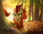  amber_eyes asian_mythology autumn autumn_blaze_(mlp) chinese_mythology cloven_hooves east_asian_mythology friendship_is_magic hair hi_res hooves kirin my_little_pony mythology orange_hair renokim solo 