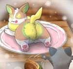  bread butt canid canine domestic_ferret food hi_res mammal mustela mustelid musteline nintendo plate pok&eacute;mon pok&eacute;mon_(species) presenting resachii sandwich_(disambiguation) thick_thighs video_games yamper 