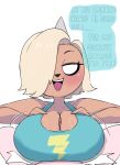 adopted_(lore) adventure_time anthro big_breasts black_nose black_sclera blonde_hair blue_clothing blush breast_play breasts bronwyn_(adventure_time) canid canine canis cartoon_network cleavage clothed clothing domestic_dog duo female female_on_human finn_the_human first_person_view fur great-uncle great-uncle_and_great-niece hair hair_over_eye half-closed_eyes hand_on_breast hi_res horn human human_on_anthro human_pov hybrid interspecies looking_at_viewer male male/female male_human/female_anthro male_on_anthro male_pov mammal narrowed_eyes niece_(lore) one_eye_obstructed open_mouth penis_between_breasts pupils rainicorn sex shaded shirt short_hair simple_background smile spanish_text spreading talking_to_another talking_to_partner talking_to_viewer tank_top text titfuck topwear uncle_(lore) uncle_and_niece_(lore) white_background white_pupils wozzu1 yellow_body yellow_fur