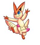  2019 2_toes 3_fingers alpha_channel big_ears blue_eyes butt_wings cute_fangs erection fangs feral fur legendary_pok&eacute;mon looking_at_viewer male mammal multi_penis nintendo one_eye_closed orange_fur penis pok&eacute;mon pok&eacute;mon_(species) simple_background smile solo toes transparent_background victini video_games wings wink yoshimister 
