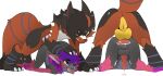 absurd_res anal animal_genitalia animal_penis anthro ashe_infinity balls bent_over black_body black_ears black_fur black_markings black_nose black_tail bodily_fluids canid canine canine_genitalia canine_penis cervikalova claws cum cum_in_ass cum_inside dipstick_tail doggystyle dominant dominant_herm dominant_intersex duo eye_roll facial_markings feet feral fluffy fluffy_tail fox from_behind_position fucked_silly fur garchomp generation_4_pokemon generation_8_pokemon genital_fluids genitals grey_body grey_fur hair head_markings herm herm/male hi_res highlights_(coloring) hybrid intersex intersex/male knotting leaking_precum leg_markings male mammal markings mask_(marking) multicolored_body multicolored_fur multicolored_hair multicolored_tail nintendo pawpads paws penis pink_body pink_eyes pink_fur pink_highlights pink_paws pinned pinned_to_ground pointy_ears pokemon pokemon_(species) precum prick_ears pseudo_clothing purple_hair purple_pawpads pussy red_body red_fur red_tail sex snout socks_(marking) spikes spikes_(anatomy) submissive submissive_male tail tail_markings thievul toes tongue tongue_out veronica_foxtail_(ashe_infinity) white_body white_fur yellow_eyes