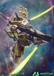  bandai beam_rifle cable commentary_request energy_gun energy_sword gundam gundam_arsenal_base hayaken_sarena logo machinery mecha mecha_focus mobile_suit nebula no_humans official_art one-eyed realistic robot science_fiction signature space star_(sky) sword the_o_(mobile_suit) titans_(gundam) title weapon zeta_gundam zeta_gundam_define 