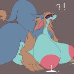  1:1 2019 ?! anthro areola belly big_areola big_belly big_breasts big_butt bodily_fluids breasts butt dragon female fur hair hi_res huge_breasts huge_butt hyper hyper_belly hyper_breasts inverted_nipples lactating mutli_eyes nipples non-mammal_breasts nude obese open_mouth overweight overweight_female raised_tail scalie sepiruth simple_background solo surprise thick_tail thick_thighs tongue voluptuous wide_hips 