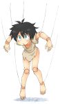  2014 5_fingers 5_toes animate_inanimate barefoot black_hair blue_eyes clothing doll doll_joints feet female hair humanoid_feet living_doll not_furry open_mouth oyatsu puppet shirt solo strings suspension toes topwear 