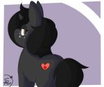  2019 black_fur equid equine eyewear friendship_is_magic fur glasses hair hi_res horn horse mammal match_feue matchesyashi my_little_pony pony simple_background solo 