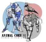  621_(armored_core_vi) animalization armor armored_animal armored_core armored_core_vi:_fires_of_rubicon bandages bird breastplate copyright_logo crow dog exoskeleton fusion helmet loader_4 logo_parody mechanical_legs mechanization muzzle_(mask) nightfall_(armored_core_vi) notched_ear raven_(armored_core_vi) refus steel_haze v.iv_rusty visor_(armor) wolf 
