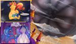  2019 anus arinadler breasts butt dialogue earth english_text equestria_girls equid feathered_wings feathers feet female feral friendship_is_magic hi_res horn humanoid_feet macro mammal my_little_pony nude open_mouth princess_celestia_(mlp) princess_luna_(mlp) sibling sister sisters space sunset_shimmer_(eg) text tongue unicorn winged_unicorn wings 