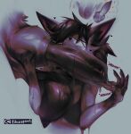2025 animal_genitalia animal_penis anthro balls big_balls big_penis black_nose bodily_fluids canid canine canine_genitalia canine_penis cheek_tuft cum cum_on_hand drooling duo erection eyes_closed facial_tuft fox fur genital_fluids genitals grey_background hair hand_on_knot hand_on_sheath heart_symbol hi_res inner_ear_fluff knot knotted_penis male male/male mammal mostly_offscreen_character mouth_on_penis multicolored_body multicolored_fur penis saliva saliva_on_penis sheath simple_background spaal tuft
