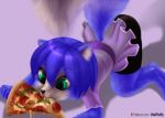  canid canine cub eating fan_character female food fox hi_res krysi mammal nintendo pizza simple_background star_fox v-tal video_games young 