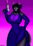 absurd_res breasts cleavage clothed clothing dragon dress female gun hi_res ranged_weapon solo superix weapon 