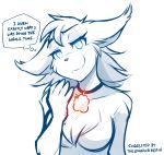  2019 anthro anthrofied breasts casual_nudity chest_tuft collar collar_of_keidranification collar_tag english_text featureless_breasts female hi_res keidran looking_at_viewer mammal monochrome mrs._nibbly nude rodent sciurid simple_background sketch smile smirk smug solo text thought_bubble tom_fischbach tree_squirrel tuft twokinds webcomic white_background 