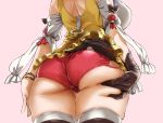  asanagi ass ass_grab atelier atelier_ryza breasts close cropped gloves pink reisalin_stout shorts skintight thighhighs wristwear 