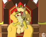  5:4 balls blush bowser bowser_jr. contimplatininspiratio digital_media_(artwork) duo father father_and_son fathers_day incest male male/male mammal mario_bros nintendo parent penis son uncut video_games 