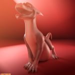  1:1 3d_(artwork) absurd_res critterclaws crittermatic digital_media_(artwork) dragon eyes_closed feral hi_res open_mouth pregnant tongue tongue_out 