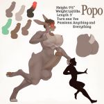  2018 4_toes anthro areola balls bodily_fluids breasts butt dickgirl duo english_text fasttrack37d genital_fluids hair hi_res intersex lagomorph leporid licking licking_lips looking_at_viewer mammal model_sheet nipples nude penis popo_(draco32588) precum rabbit self_lick simple_background size_difference text toes tongue tongue_out 