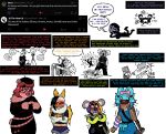 absurd_res angry anthro bat bear bite biting_lip biting_own_lip blarf022 blarf_(blarf022) blush bodily_fluids brown_body brown_fur camera clothing colugo confetti cross-popping_vein dialogue electronics embarrassed english_text fangs female fur gigz_(blarf022) grey_body grey_fur group hi_res holding_clothing holding_jacket holding_object holding_topwear honduran_white_bat humanoid index_to_index jacket kinx_(blarf022) koala leaf-nosed_bat male mammal marsupial melting microbat phone q&amp;a self_bite sheila_koala_(blarf022) sherry_bear_(blarf022) sweat teeth text topwear venus_von_colugo_(blarf022) vombatiform vranda_von_bat_(blarf022) white_body white_fur yangochiropteran