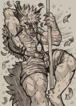 3_fingers abs absurd_res anthro athletic athletic_male canid canine claw_fingers claws clothed clothing crotch_lines dancing dusk_lycanroc fingers first_person_view fluffy fluffy_tail food fur generation_7_pokemon hair handwear harness hatching_(art) hi_res jwbash kyoto_rex looking_at_viewer lycanroc male mammal melee_weapon meme money money_rain monochrome muscular muscular_anthro muscular_male neck_tuft nintendo pecs pizza pizza_in_mouth pokemon pokemon_(species) pokemon_mystery_dungeon pole pole_dancing red_eyes scar shaded sketch sketch_page solo spike_chunsoft spiky_hair standing stylish suspenders sword tail text topwear traditional_media_(artwork) tuft unzipped unzipped_pants watermark weapon yellow_eyes zipper