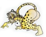  butt cheetah felid feline female mammal shiverz solo 