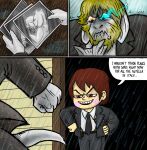 2017 angry animated_skeleton anthro asgore_dreemurr bone bovid caprine cheat clothing comic cuckold digital_drawing_(artwork) digital_media_(artwork) duo english_text female frisk_(undertale) goat hair hi_res human humanoid killb94_(artist) kissing male mammal photo sans_(undertale) skeleton suit suit_jacket tail text toriel undead undertale undertale_(series) wet