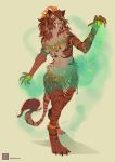  2019 amarian druid felid female jewelry magic magic_user mammal pantherine solo tiger tribal_spellcaster 