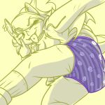 1:1 anthro bat bone butt clothing ear_piercing female hi_res looking_at_viewer mammal one_eye_closed panties piercing skull solo tail tasha_(blueregardtwo) taunting tongue tongue_out tongue_piercing underwear weatherreport15 wings wink winking_at_viewer