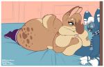  2019 bed_sheet bedding big_breasts blue_eyes blue_skin border breasts clothing duo eyewear felid female female_focus glasses green_eyes hazel_(shakotanbunny) huge_breasts lagomorph legwear looking_pleasured male male/female mammal meowstic neck_tuft nintendo nude pok&eacute;mon pok&eacute;mon_(species) rabbit_tail scarf sex shakotanbunny signature size_difference stockings titfuck tongue tongue_out tuft video_games 