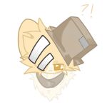 1:1 bandage bandage_on_face bandage_on_nose excited13 eyes female holding_carton shocked yellow
