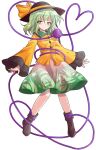  1girl alphes_(style) black_hat blush bow buttons closed_mouth commentary_request dairi diamond_button eyeball floral_print frilled_shirt_collar frills full_body green_eyes green_hair green_skirt hat hat_bow heart heart_of_string komeiji_koishi large_variant_set long_sleeves looking_at_viewer medium_hair parody print_skirt rose_print shirt simple_background skirt solo style_parody tachi-e tearing_up tears third_eye touhou transparent_background variant_set wide_sleeves yellow_bow yellow_shirt 