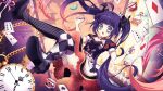 :o absurdres ace_(playing_card) ace_of_hearts aida24_7 alice&#039;s_adventures_in_wonderland artist_name bags_under_eyes black_bow black_dress black_shoes bottle bow card character_request checkered_thighhighs commentary commission cookie copyright_request crown cup dress drink_me drink_me_potion eat_me eight_of_clubs english_commentary english_text falling five_of_spades food food_writing four_of_hearts hair_bow heart heart_print highres instagram_logo instagram_username long_hair mini_crown mismatched_thighhighs nail_polish open_mouth playing_card pocket_watch potion purple_hair purple_nails roman_numeral shoes solo spoon striped_clothes striped_thighhighs teacup thighhighs three_of_clubs twintails twitter_logo twitter_username two-tone_thighhighs very_long_hair watch 