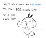  2025 :| anthro bodily_fluids canid canine digital_media_(artwork) english_text fox hands_together humor keke_(artist) male mammal onlyfans simple_background solo sweat sweatdrop tail text toony white_background 