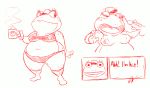  amphibian anthro balls bodily_fluids breasts clothing crossgender cum cum_on_face english_text female frog genital_fluids humor nintendo nipples penis slightly_chubby slippy_toad solo_focus star_fox text timoteihiv underwear video_games 