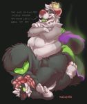  2019 absurd_res anthro belly black_fur chrono_zaishi dolor_voidsong domination duo father foot_focus fur hi_res hypnosis kaomoroart male mammal mephitid mind_control open_mouth overweight parent paws skunk skunksum smelly smelly_feet sniffing son spiral_eyes text tongue worship 