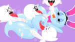 2024 areola balls big_breasts black_eyes blue_blush blue_body blue_breasts blue_eyelids blue_vulva blush blush_lines bodily_fluids body_part_in_mouth boo_(mario) bow_tie breast_lick breast_play breasts bunny_ears_headband cum cum_on_breasts cum_on_leg cum_on_vulva digital_drawing_(artwork) digital_media_(artwork) dominant dominant_male eyelashes fake_ears fake_rabbit_ears fellatio female female_humanoid female_penetrated gangbang genital_fluids genitals ghost glans glistening glistening_areola glistening_breasts glistening_eyelids glistening_nipples glistening_thighs glistening_vulva group group_sex hands_behind_head hands_behind_own_head humanoid humanoid_penetrated humanoid_vulva larger_female larger_humanoid larger_penetrated licking lineless lying male male/female male_penetrating male_penetrating_female mario_bros multiple_doms_one_sub nintendo nipples not_furry on_back oral oral_penetration pangotime paper_mario paper_mario:_the_thousand_year_door peeka_(mario) penetration penile penis penis_between_breasts penis_in_mouth pink_blush pink_bow_tie pink_glans purple_background red_tongue saliva saliva_on_breasts saliva_on_penis sex shaking shallow_penetration simple_background size_difference smaller_male sphere_creature spirit submissive submissive_female submissive_humanoid thick_thighs titfuck tongue tongue_out tongue_out_fellatio trembling vaginal_prodding white_balls white_penis wide_hipped_female wide_hipped_humanoid wide_hips