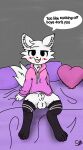 animal_genitalia animal_penis anthro aroused balls blush boy_kisser_(meme) domestic_cat felid feline felis fellatio femboy fluffy fluffy_tail fur genitals hi_res imminent_oral imminent_sex male mammal meme oral paws penile penis presenting presenting_balls presenting_penis protocheckers requesting seductive sex sex_request sheath silly_cat_(mauzymice) simple_background solo submissive submissive_male tail white_body white_fur